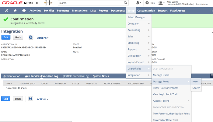 Chargebee netsuite integration